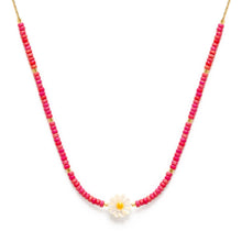 Load image into Gallery viewer, Daisy Miyuki Bead Necklace- Rainbow Coral - Tigertree