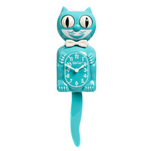 Load image into Gallery viewer, Kit Cat Clock- Colors Vibrant Blue Turquoise - Tigertree