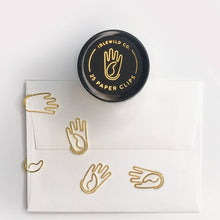 Load image into Gallery viewer, Hand Gold Paper Clips- Jar of 25 - Tigertree