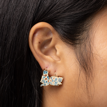 Load image into Gallery viewer, Floral Cats Earrings