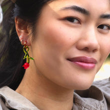 Load image into Gallery viewer, Holland Tulip Earrings- 18K Gold Plated/ Murano Glass - Tigertree