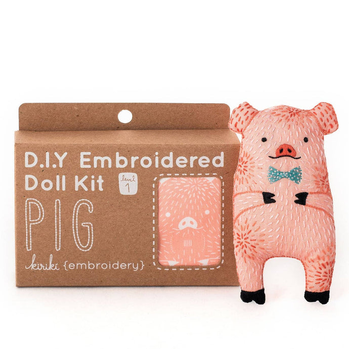Pig Embroidery Kit - Tigertree