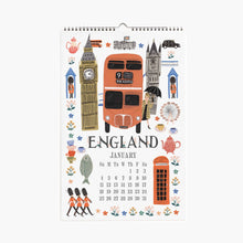 Load image into Gallery viewer, 2026 World Travel Wall Calendar - Tigertree