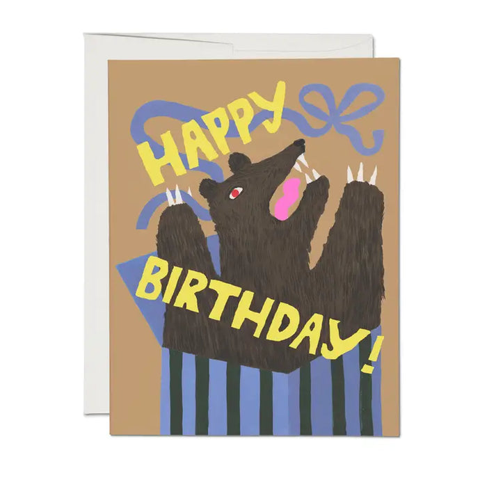 Bear Surprise Birthday Card - Tigertree