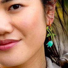 Load image into Gallery viewer, Holland Tulip Earrings- 18K Gold Plated/ Murano Glass - Tigertree