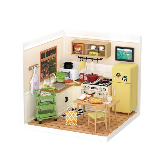 Diy Miniature House Kit: Happy Meals Kitchen - Tigertree