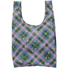 Load image into Gallery viewer, Standard Baggu- Green Star Plaid