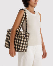 Load image into Gallery viewer, Everyday Cloud Bag - Blurred Gingham Brown