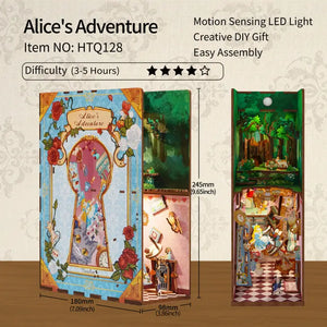 Miniature House Book Nook Kit: Alice's Adventures - Tigertree
