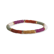 Load image into Gallery viewer, Grace Gold Color Block Stretch Bracelet - Tigertree
