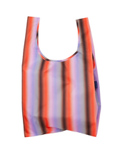 Load image into Gallery viewer, Standard Baggu - Gradient Stripe Poppy & Lilac - Tigertree