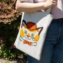 Load image into Gallery viewer, Richard Scarry Huck Cat Knit Tote
