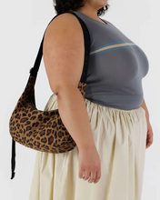 Load image into Gallery viewer, Medium Nylon Crescent Bag- Leopard - Tigertree