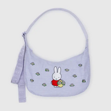 Load image into Gallery viewer, Medium Nylon Crescent Bag- Embroidered Miffy - Tigertree