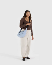 Load image into Gallery viewer, Medium Nylon Crescent Bag - Embroidered Ballet Icons - Tigertree