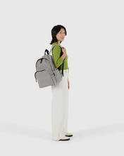 Load image into Gallery viewer, Large Nylon Backpack - Black & White Gingham - Tigertree