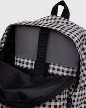 Load image into Gallery viewer, Medium Nylon Backpack - Black & White Gingham - Tigertree