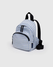 Load image into Gallery viewer, Mini Nylon Backpack- Light Blue Gingham - Tigertree