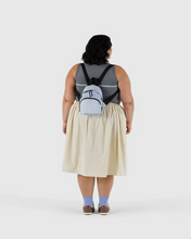 Load image into Gallery viewer, Mini Nylon Backpack- Light Blue Gingham - Tigertree