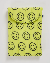 Load image into Gallery viewer, Puffy Laptop Sleeve 16"- Yellow Happy - Tigertree