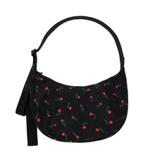 Load image into Gallery viewer, Medium Nylon Crescent Bag - Painted Wildflower - Tigertree