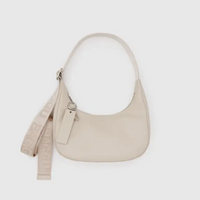 Load image into Gallery viewer, Small Recycled Leather Crescent Bag- Stone - Tigertree