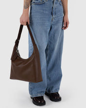 Load image into Gallery viewer, Recycled Leather Shoulder Bag- Brown - Tigertree