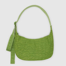 Load image into Gallery viewer, Medium Nylon Crescent Bag- Green Juice - Tigertree