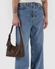 Load image into Gallery viewer, Mini Recycled Leather Shoulder Bag- Brown - Tigertree