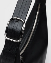 Load image into Gallery viewer, Recycled Leather Shoulder Bag- Black - Tigertree