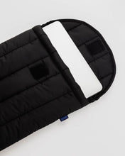 Load image into Gallery viewer, Puffy Laptop Sleeve 13/14" - Black - Tigertree