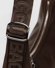 Load image into Gallery viewer, Medium Recycled Leather Crescent Bag- Brown - Tigertree