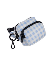 Load image into Gallery viewer, Fanny Pack Charm- Light Blue Gingham - Tigertree