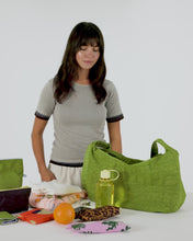 Load and play video in Gallery viewer, Large Nylon Crescent Bag - Green Juice