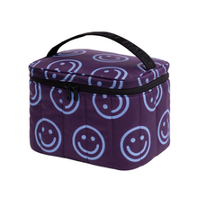 Load image into Gallery viewer, Puffy Lunch Bag - Indigo Happy