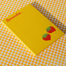 Load image into Gallery viewer, Remember Strawberry Notepad - Tigertree