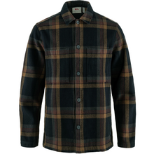 Load image into Gallery viewer, Singi Flannel Overshirt Dark Navy/Wood Brown