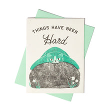 Load image into Gallery viewer, Things Have Been Hard Risograph Card