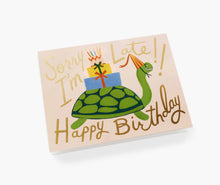 Load image into Gallery viewer, Turtle Belated Birthday Card - Tigertree