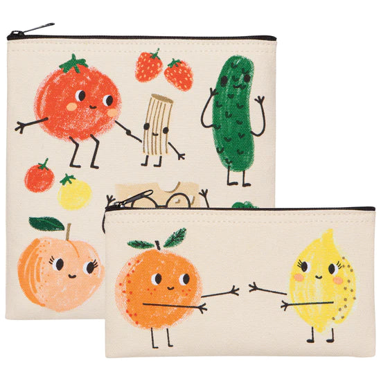 Funny Food Snack Bag S/2 - Tigertree