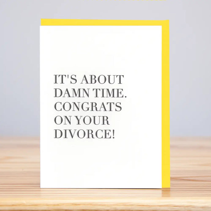 Divorce Congrats Card - Tigertree