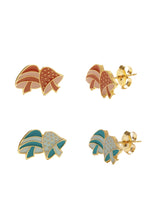 Load image into Gallery viewer, 70&#39;s Shroom Stud Earrings - Tigertree
