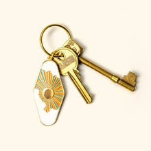 Load image into Gallery viewer, Sun &amp; Clouds Enamel Keychain - Tigertree
