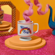 Load image into Gallery viewer, Rise & Sigh Pedestal Mug - Tigertree