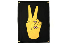 Load image into Gallery viewer, Peace Sign Camp Flag - Tigertree
