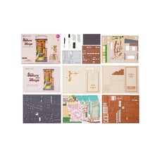 Load image into Gallery viewer, Miniature House Book Nook: Sakura Densya DIY Kit - Tigertree