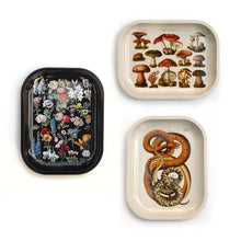 Load image into Gallery viewer, Metal Black Fleurs Ritual Tray - Tigertree