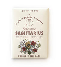 Load image into Gallery viewer, Flower Zodiac Sticker Card Set - Tigertree