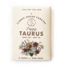 Load image into Gallery viewer, Flower Zodiac Sticker Card Set - Tigertree