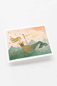 Mermaid Thank You Card - Tigertree